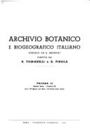 Archivio botanico e biogeografico italiano