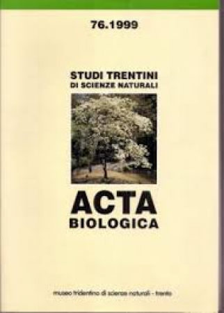 Studi trentini di scienze naturali. Acta biologica