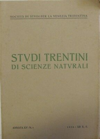 Studi trentini di scienze naturali