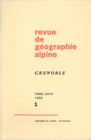Revue de géographie alpine