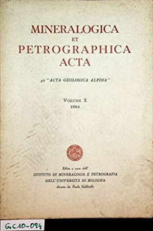 Mineralogica et petrographica acta