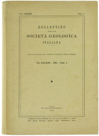 Bollettino della Società geologica italiana