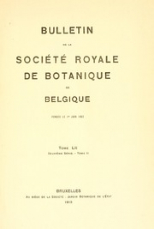 Bulletin de la Société royale de botanique de Belgique
