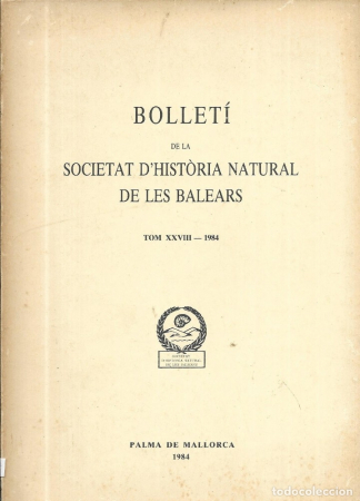 Bolletí  de la Societat d'historia natural de les Balears