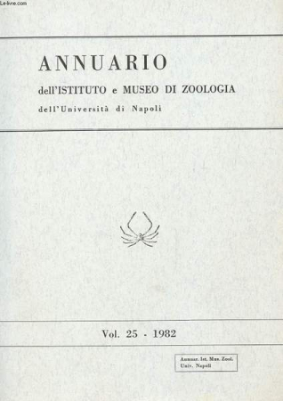 Annuario dell'Istituto e Museo di zoologia dell'Università di Napoli