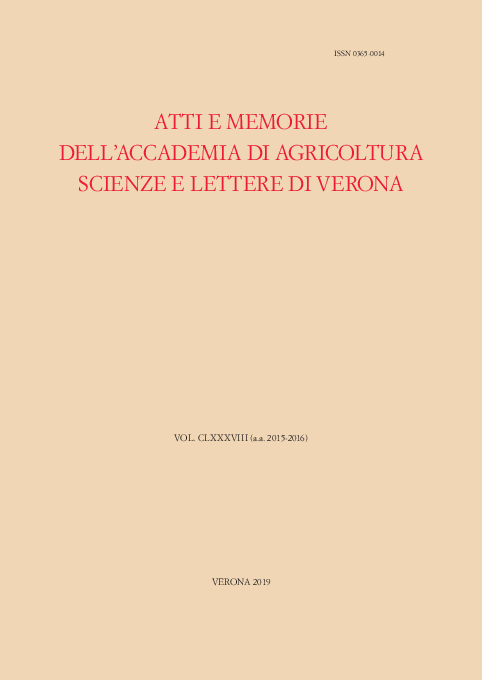 Atti e memorie della Accademia di agricoltura, scienze e lettere di Verona