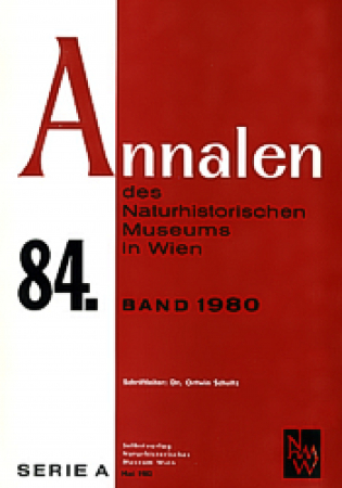 Annalen des Naturhistorischen Museums in Wien. Serie A für Mineralogie und Petrographie, Geologie und Paläontologie, Anthropologie und Prähistorie
