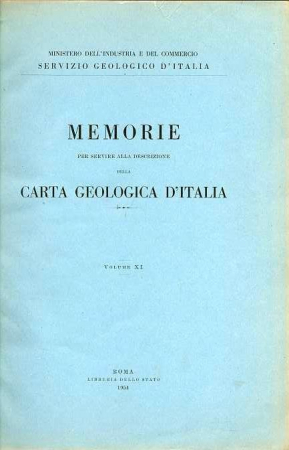 Memorie per servire alla descrizione della Carta geologica d'Italia
