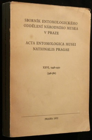 Sborník entomologického oddělení Národního muzea v Praze