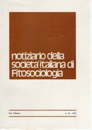 Notiziario della Società italiana di fitosociologia