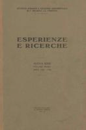 Esperienze e ricerche