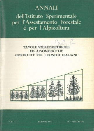 Annali dell'Istituto sperimentale per l'assestamento forestale e per l'alpicoltura