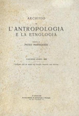 Archivio per l'antropologia e l'etnologia
