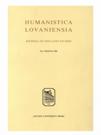 Humanistica lovaniensia