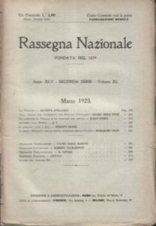 La rassegna nazionale