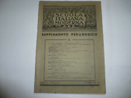 Scuola italiana moderna. Supplemento pedagogico
