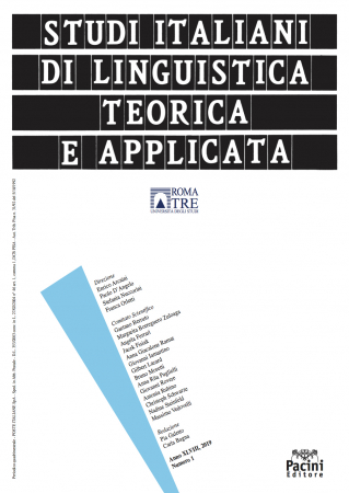 Studi italiani di linguistica teorica e applicata