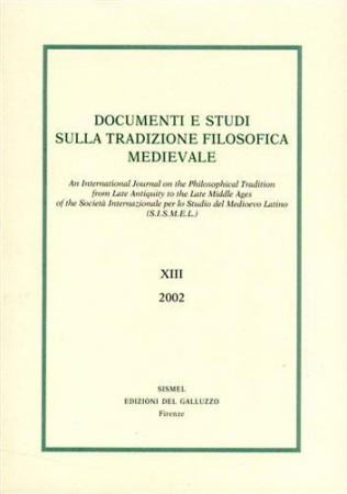 Documenti e studi sulla tradizione filosofica medievale