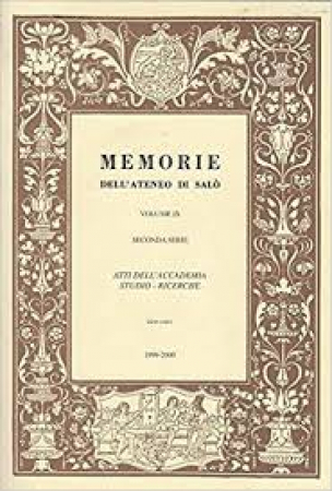 Memorie dell' Ateneo di Salò e bullettino della biblioteca