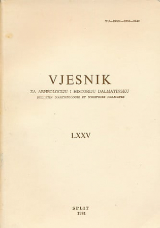 Vjesnik za arheologiju i historiju dalmatinsku