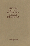 Rivista critica di storia della filosofia