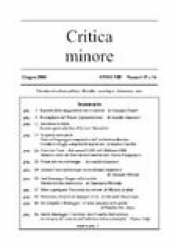 Critica minore